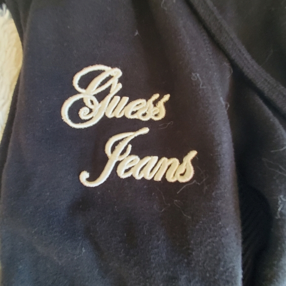 Black Guess furry Jacket Medium - Picture 3 of 4
